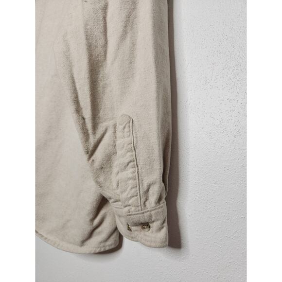 Vintage y2k Five Brothers Heavy Thick Chamois Flannel Button XL Shirt - Picture 5 of 6